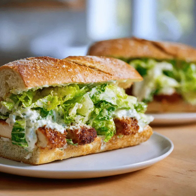 Crispy Chicken Caesar Sandwich – The Ultimate Lunch Upgrade