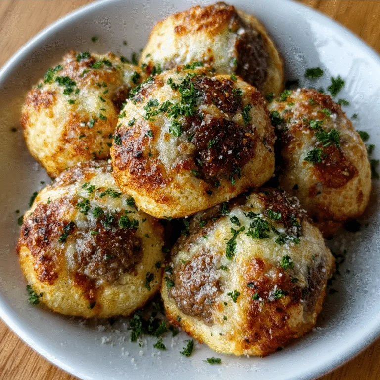 Garlic Parmesan Cheeseburger Bombs – The Ultimate Party Bite