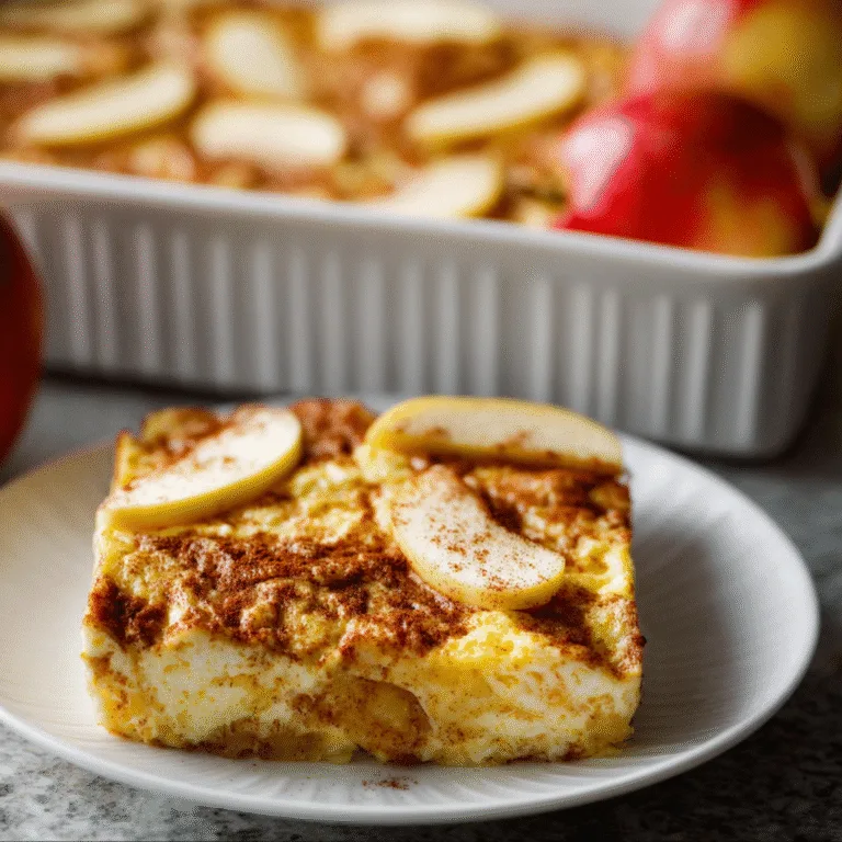 High-Protein Apple Cinnamon Cottage Cheese Bake – A Cozy and Nutritious Delight
