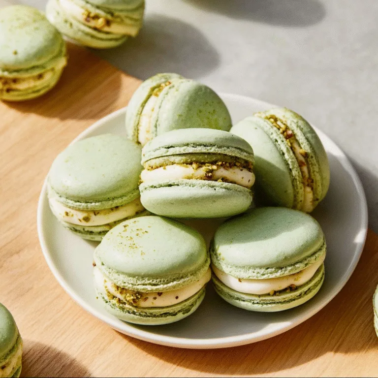 Pistachio Macarons