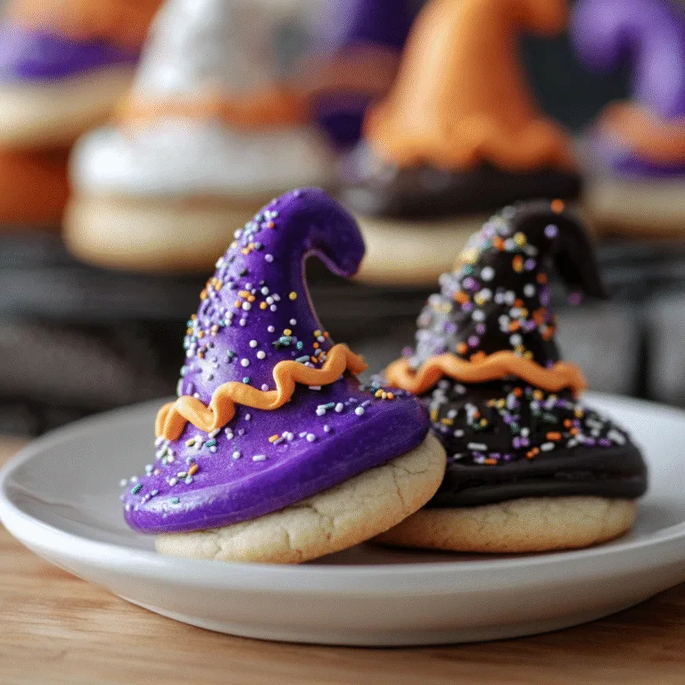 Witch Hat Halloween Cookies