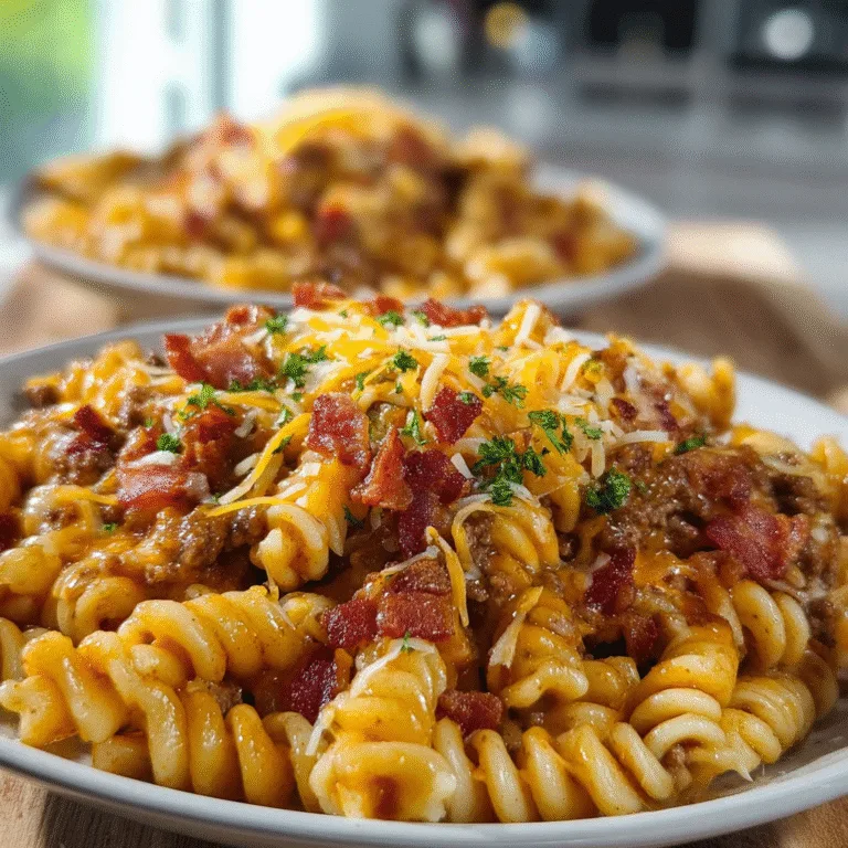 Loaded Bacon Cheeseburger Pasta – A Comfort Food Classic