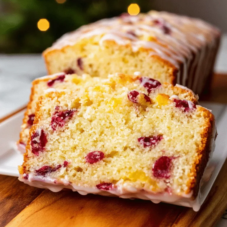 Orange Cranberry Bread – A Bright & Festive Loaf