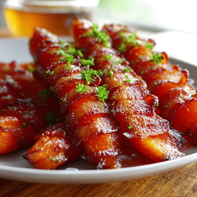 Maple Bacon Carrots Glazed – Sweet & Savory Holiday Favorite