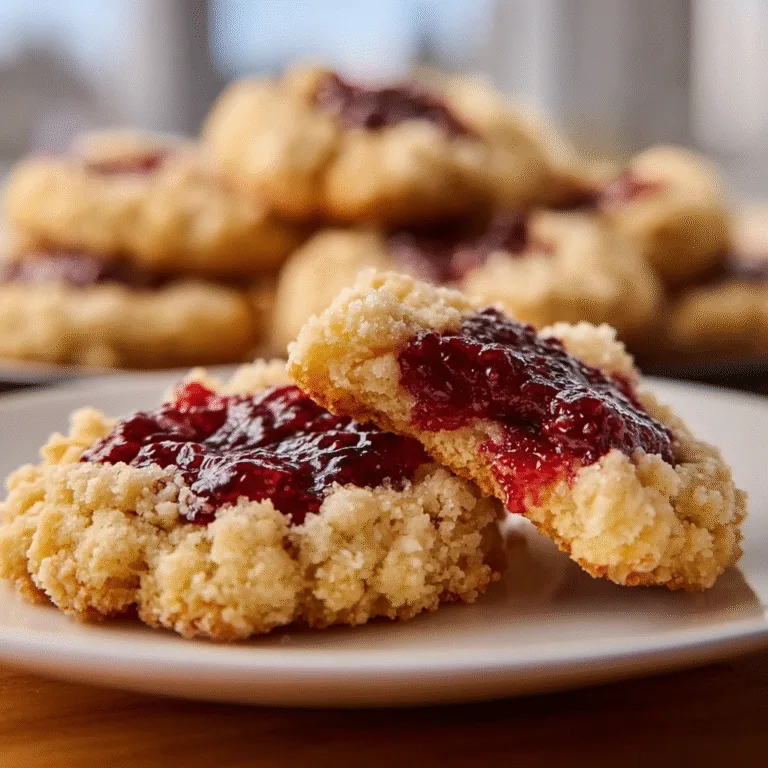 Buttery Raspberry Crumble Cookies – Sweet, Buttery, and Irresistible