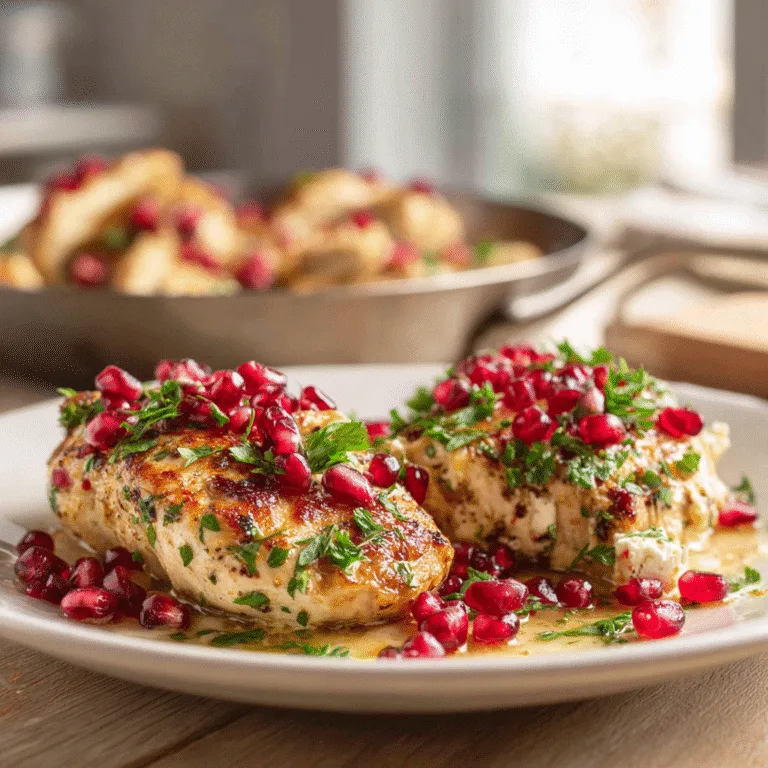 One-Pan Chicken Feta Pomegranate – A Colorful Weeknight Wonder