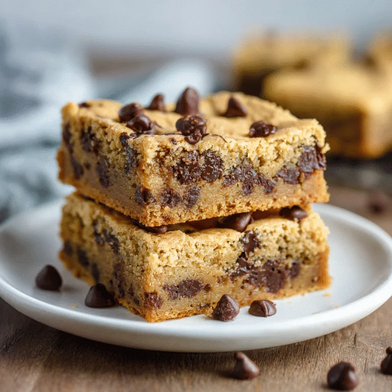 Melt-in-Your-Mouth Chocolate Chip Cookie Bars
