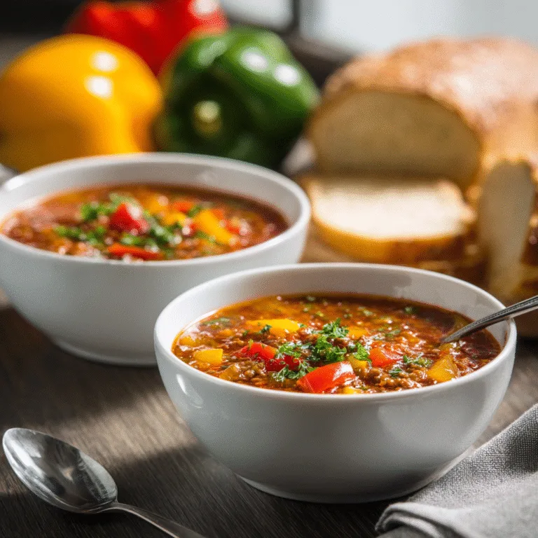 Stuffed Pepper Soup – A Cozy Bowl of Comfort