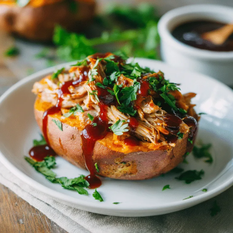Pulled Pork Stuffed Sweet Potato – Comfort Food with a Smoky Twist