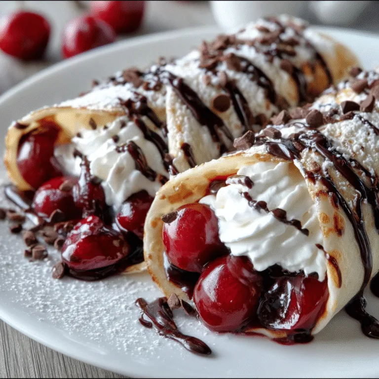 Cherry Chocolate Drizzle Wraps – A Decadent Treat in Minutes