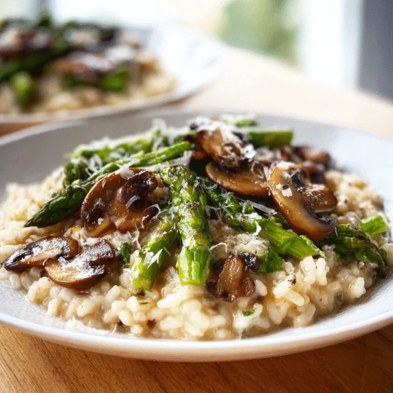 Mushroom and Asparagus Risotto – A Creamy Italian Classic for Every Season