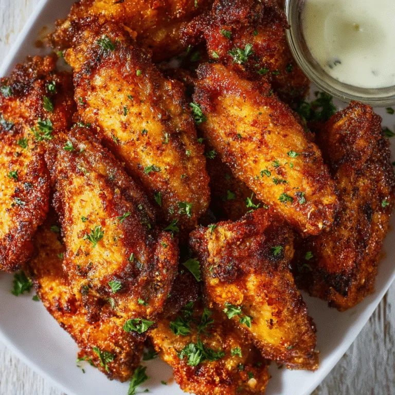 Crispy Baked Chicken Wings – Golden, Crunchy, and Irresistibly Good