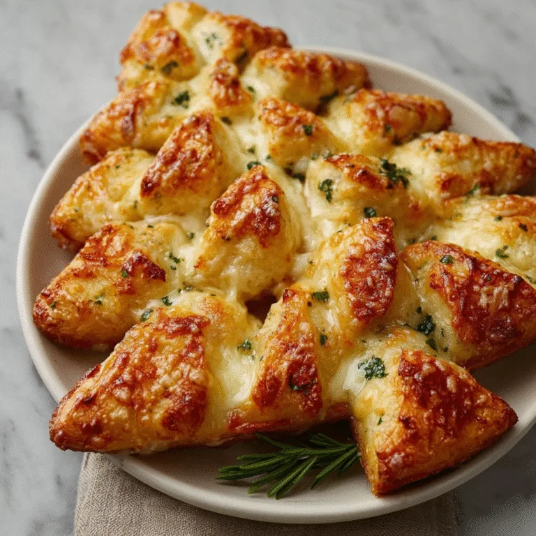 Cheesy Christmas Tree Bread – A Festive Pull-Apart Delight