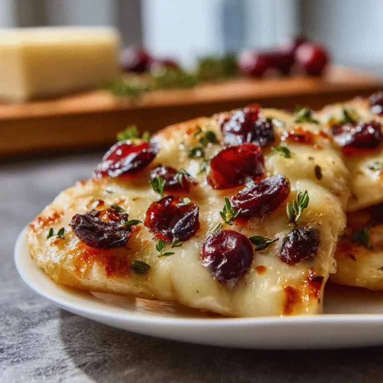 Crispy Flatbread Brie Cranberries – A Sweet & Savory Holiday Delight