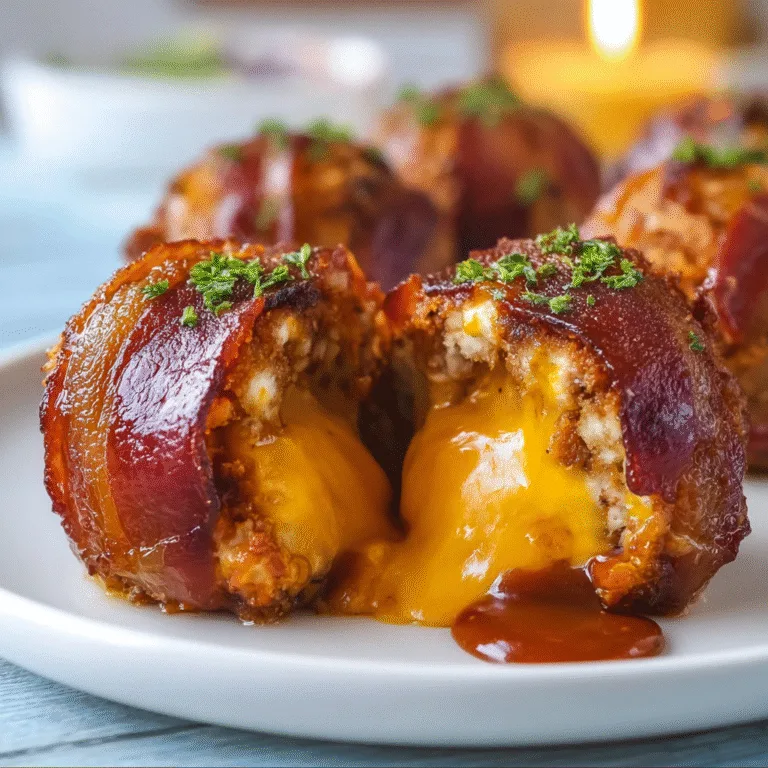 Cheddar Stuffed BBQ Bacon Bombs – Smoky, Cheesy, Crispy, and Absolutely Addictive