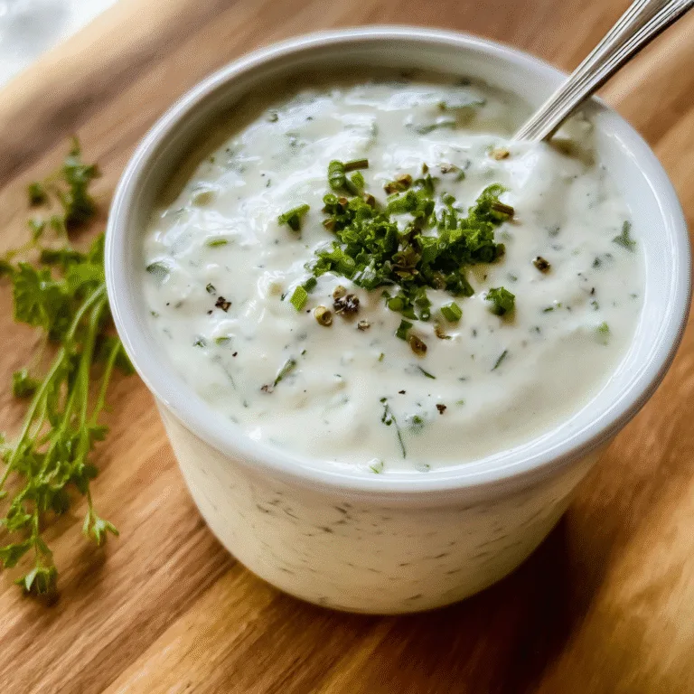 The Best Homemade Ranch Dressing – Creamy, Fresh, and Better Than Anything in a Bottle