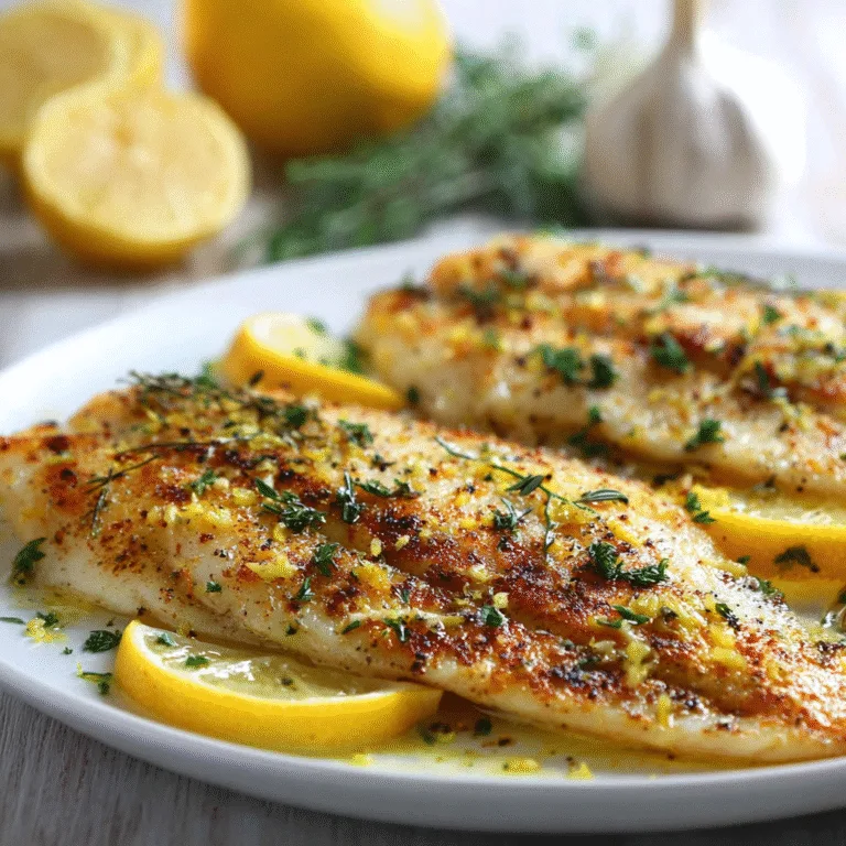 Baked Lemon Garlic Tilapia – Light, Flaky, Fresh, and Ready in Minutes