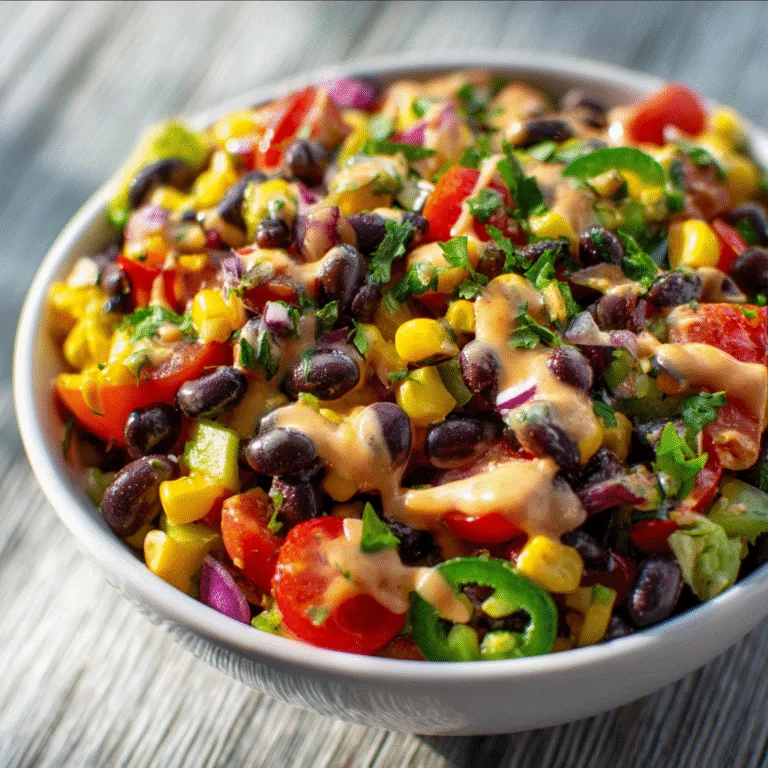 BBQ Ranch Black Bean Salad – A Bold, Colorful, Flavor-Packed Salad for Every Occasion