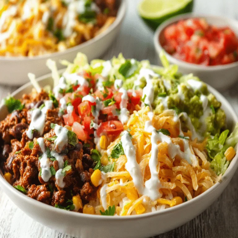 Loaded Burrito Bowls – Colorful, Flavor-Packed, and Perfect for Meal Prep