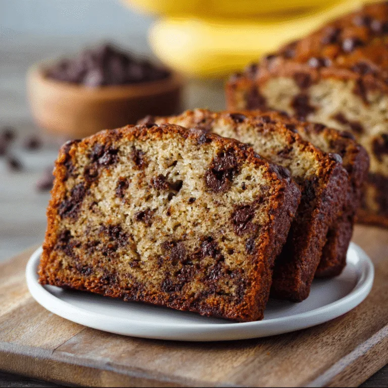 Chocolate Chip Banana Bread – Moist, Sweet, and Loaded With Melty Chocolate Chips