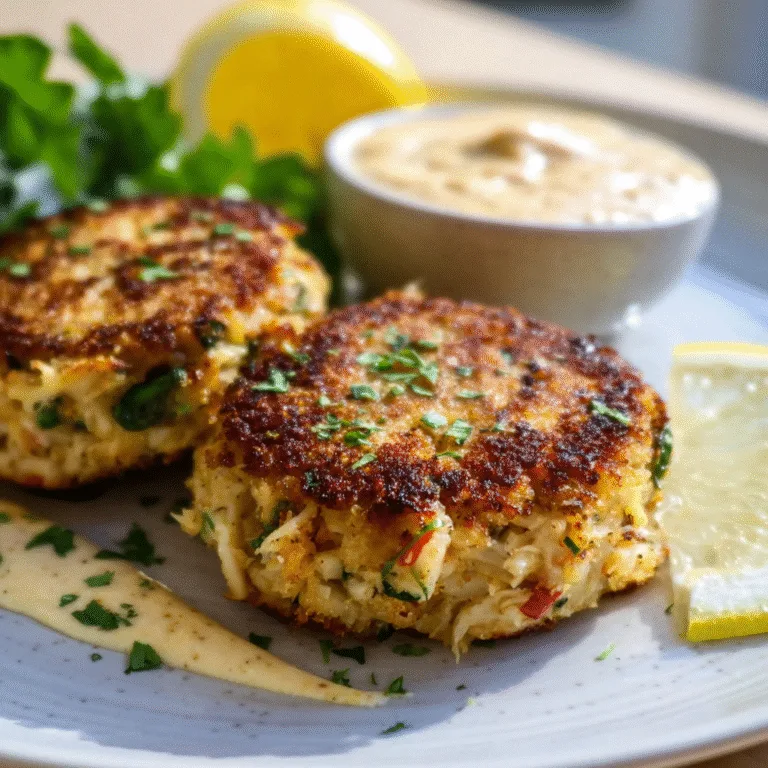 Homemade Crab Cake Recipe – Golden, Crispy, and Packed With Real Crab Flavor