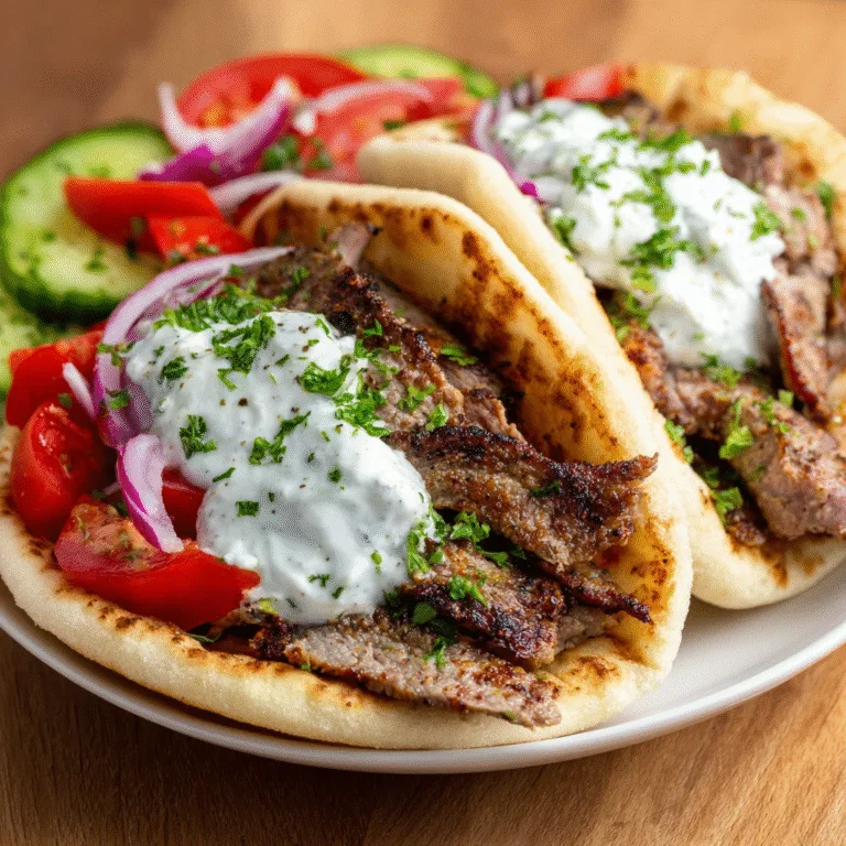 Homemade Gyros – Tender, Flavorful, Authentic Greek-Style Gyro Meat with Tzatziki