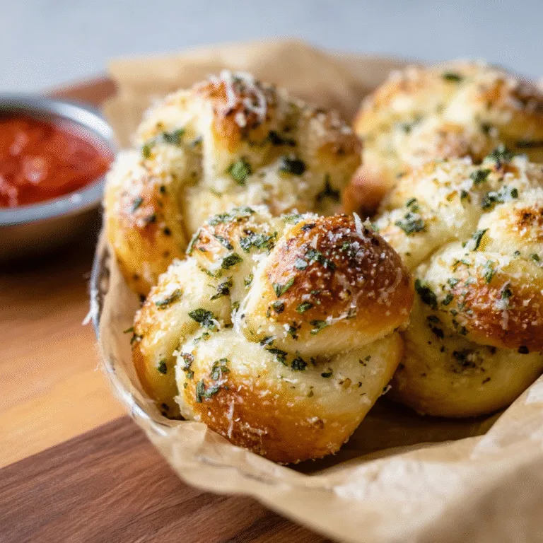 Homemade Garlic Knots – Soft, Buttery, Golden, and Irresistibly Garlicky
