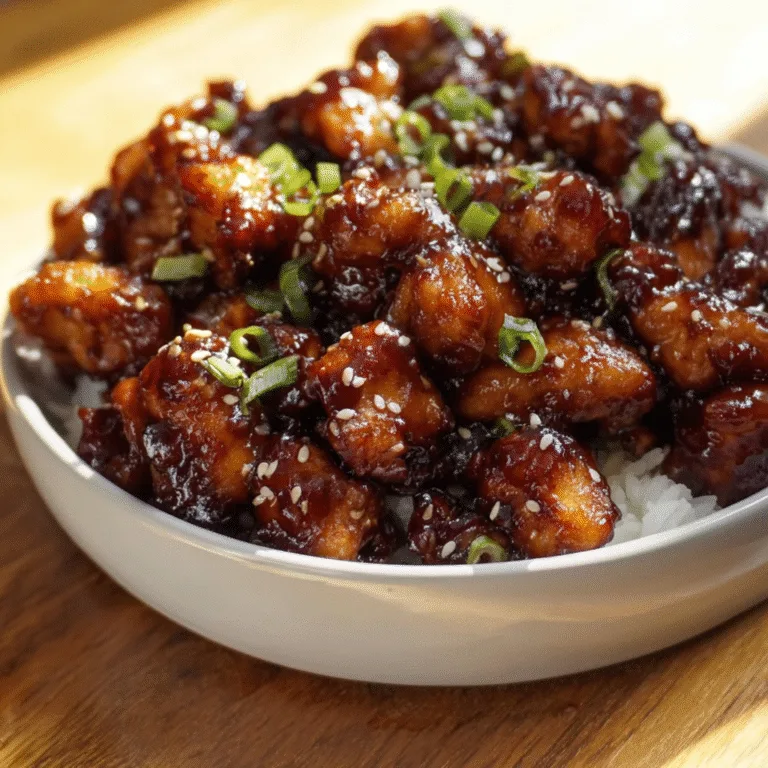 Food Court Style Bourbon Chicken – Sticky, Sweet, Savory, Tender, and Totally Addictive