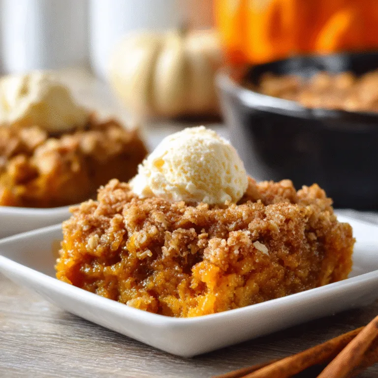 Pumpkin Crisp – Easy Fall Dessert with Warm Cinnamon Streusel