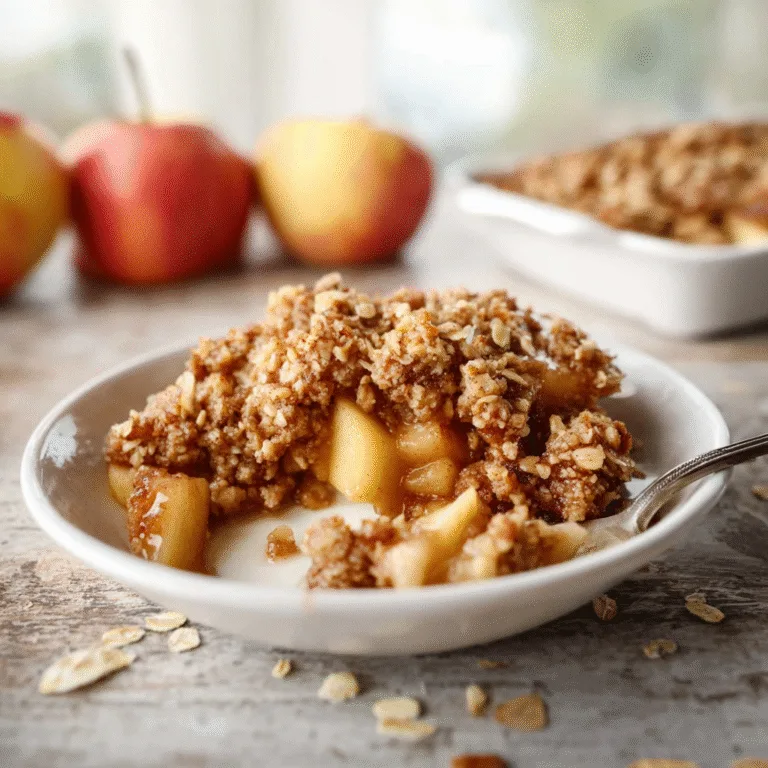 Healthy Breakfast Apple Crumble – Cozy, Nourishing, and Naturally Sweet