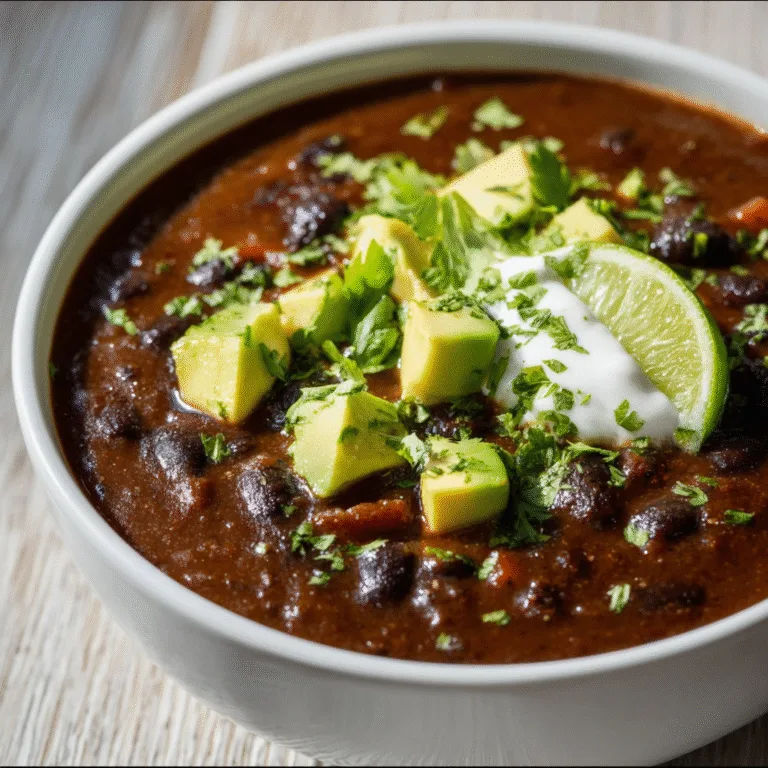 Easy 30 Minute Black Bean Soup – Fast, Flavorful, and Surprisingly Filling