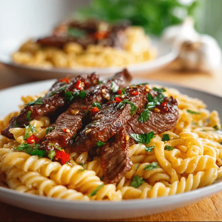 Sweet and Spicy Garlic Steak Pasta – The Ultimate Weeknight Flavor Bomb