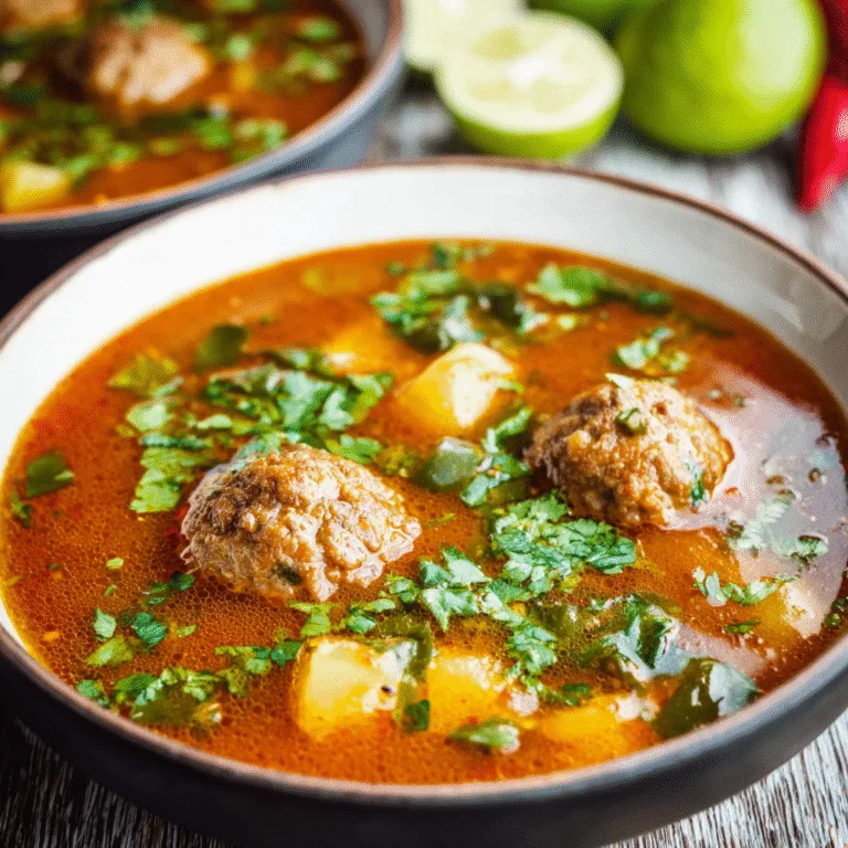 Albondigas Soup (Mexican Meatball Soup) – A Warm, Comforting Classic Full of Flavor