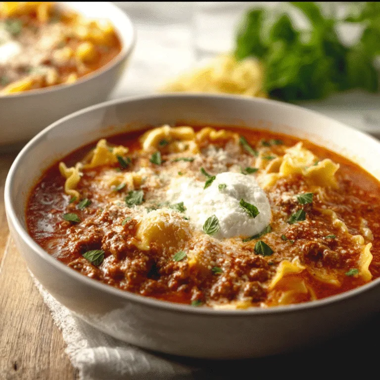 Cozy One Pot Lasagna Soup – A Comforting Twist on a Classic Italian Favorite