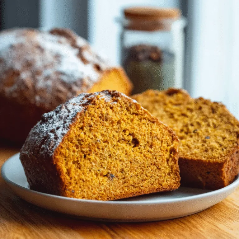 No Knead Dutch Oven Pumpkin Bread – Rustic, Cozy, and Perfect for Fall