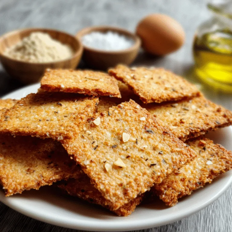 Crispy 5-Ingredient Almond Flour Crackers Everyone Craves – Simple, Addictive, and Unbelievably Crunchy