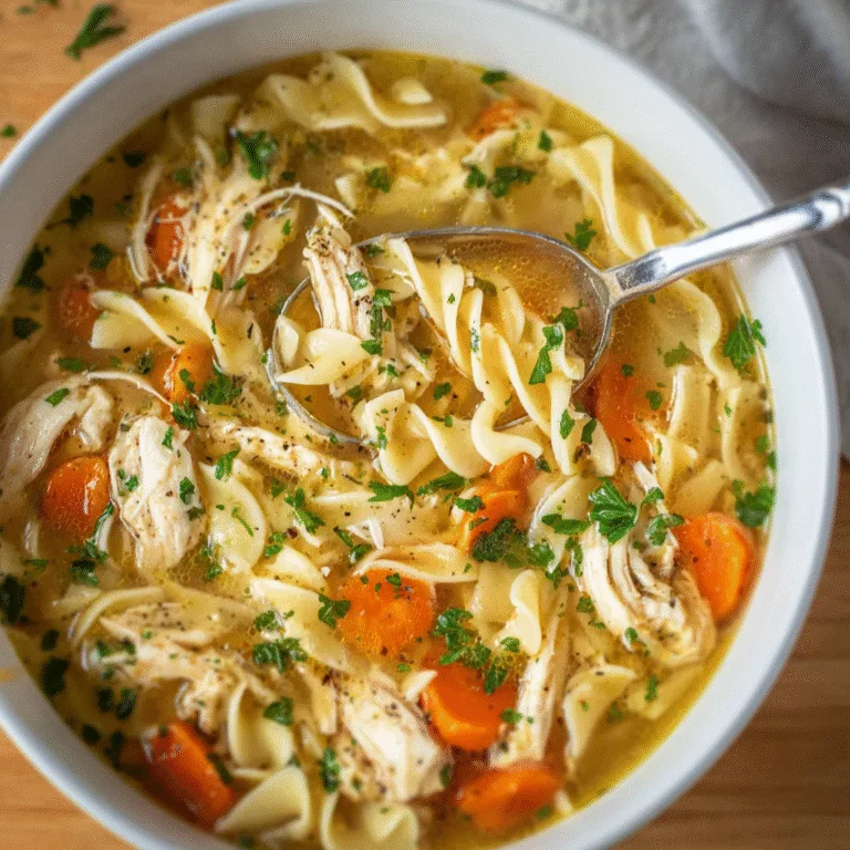 Easy Chicken Noodle Soup – Warm, Cozy, and Ready in No Time