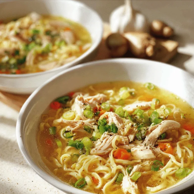 Ginger Garlic Chicken Noodle Soup – Warm, Comforting, and Naturally Healing