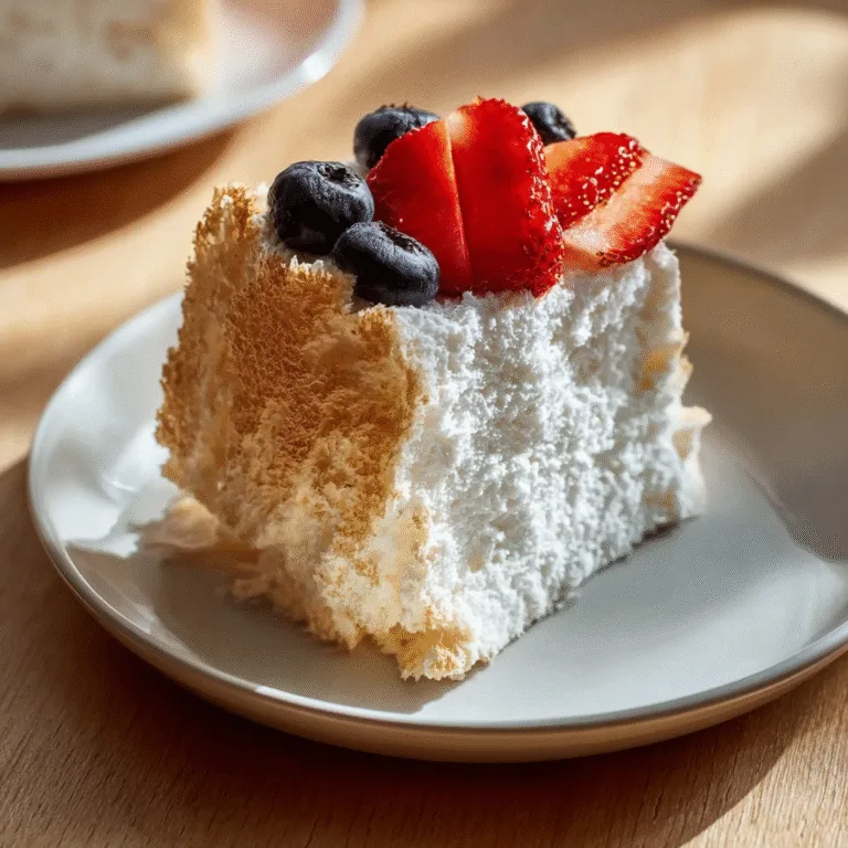 Angel Food Cake – Light, Fluffy, and Heavenly with Every Bite