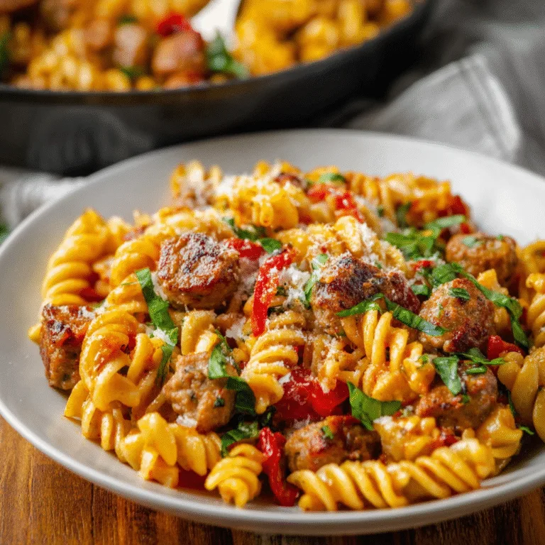 Sausage Pasta Skillet – A Cozy One-Pan Weeknight Winner