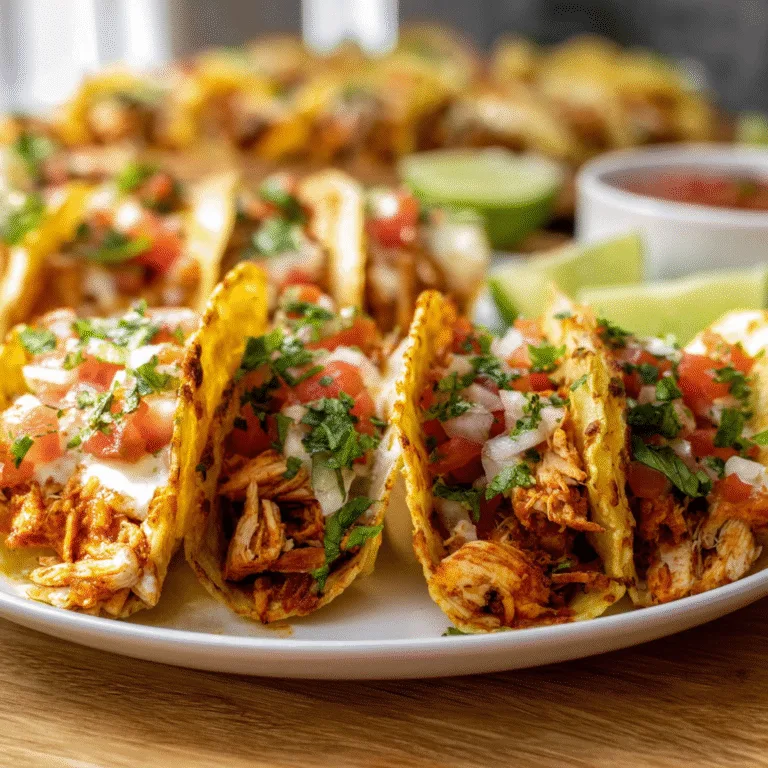 Mini Baked Chicken Tacos – Crispy, Cheesy, and Crowd-Pleasing!