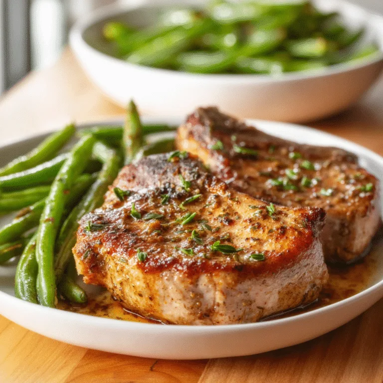 Instant Pot Pork Chops with Green Beans – A Fast, Flavorful, Comforting Dinner