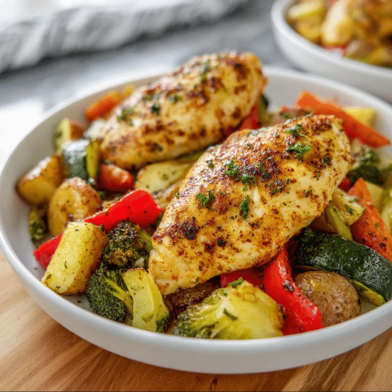 Air Fryer Chicken Breast and Vegetables – Healthy, Juicy, and Ready in Minutes