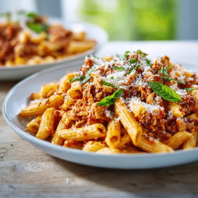 Slow Cooker Chicken Bolognese Pasta – Rich, Comforting, and Slow-Simmered to Perfection