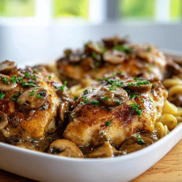 Chicken Marsala Casserole – Creamy, Cozy, and Full of Rich Mushroom Flavor