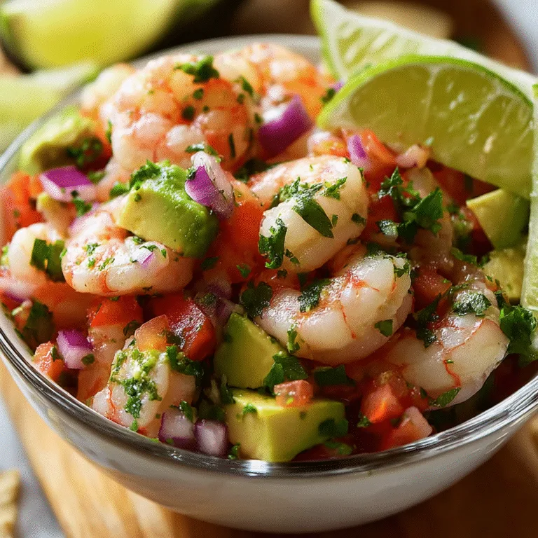 Avocado Shrimp Ceviche – Fresh, Zesty, Light, and Packed with Flavor