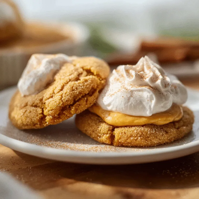 Crumbl Pumpkin Pie Cookies – Thick, Soft, Fall-Spiced & Topped with Silky Pumpkin Pie Filling
