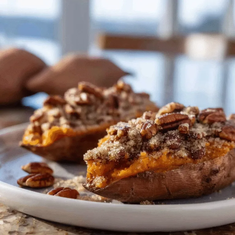 Pecan Pie Twice Baked Sweet Potatoes – A Cozy Southern-Inspired Holiday Treat