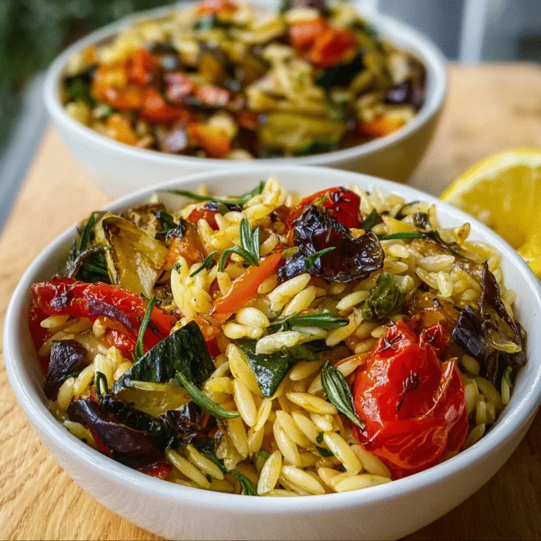Roasted Vegetable Orzo – A Bright, Cozy, Flavor-Packed Bowl You’ll Crave All Week
