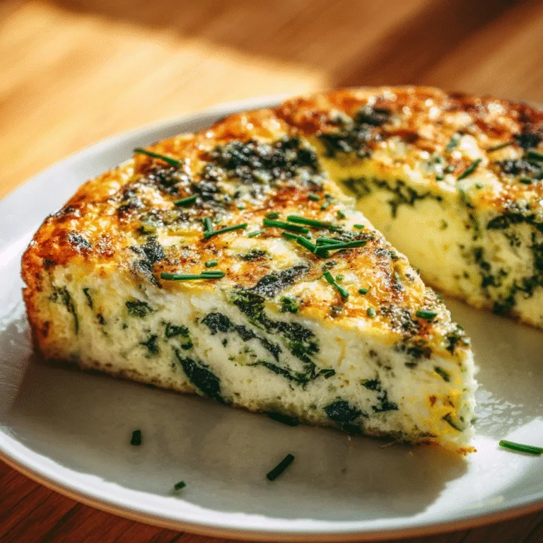 Irresistible Cottage Cheese and Spinach Crustless Quiche – Light, Fluffy, and Packed with Protein